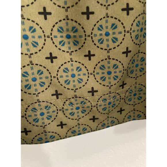 Gap Women's Sleeveless Olive Green Blue Floral Racerback Tank Large - Picture 9 of 10